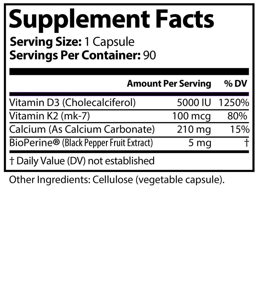 Vitamin D3 + K2 - Mother Nutrient